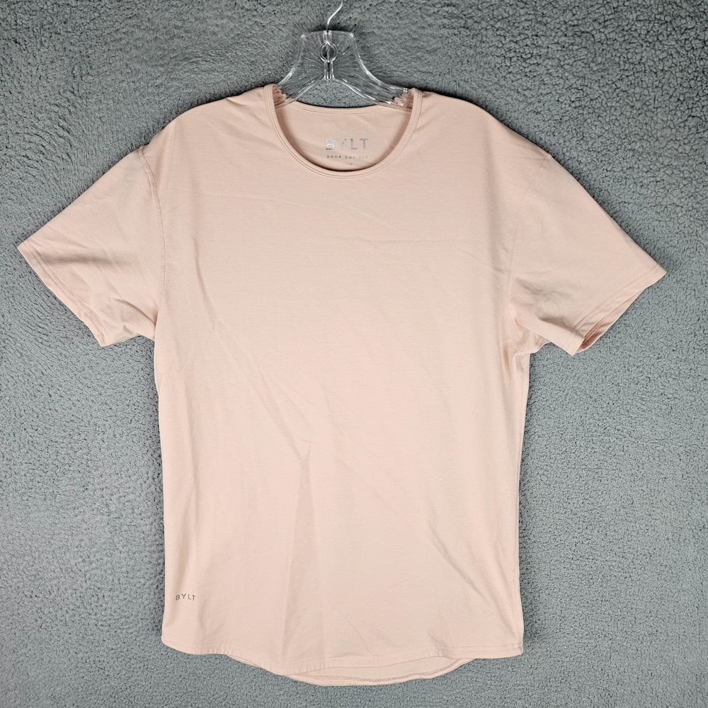 BYLT Drop Cut Lux T-Shirt Mens Medium Stretch Lightweight Short Sleeve Pullover